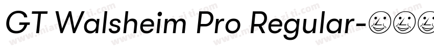 GT Walsheim Pro Regular字体转换